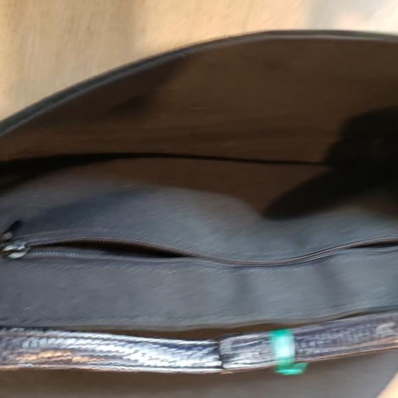 Black Suede Leather Purse Elegant Coctail Purse - Picture 6 of 8